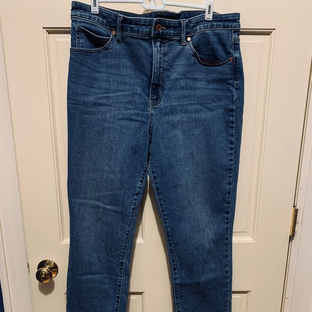 Talbots Blue Denim Straight Leg Jeans - Size 14